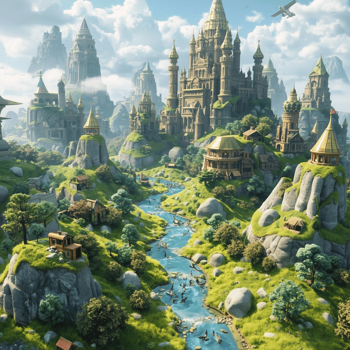 AI generated 3D worlds