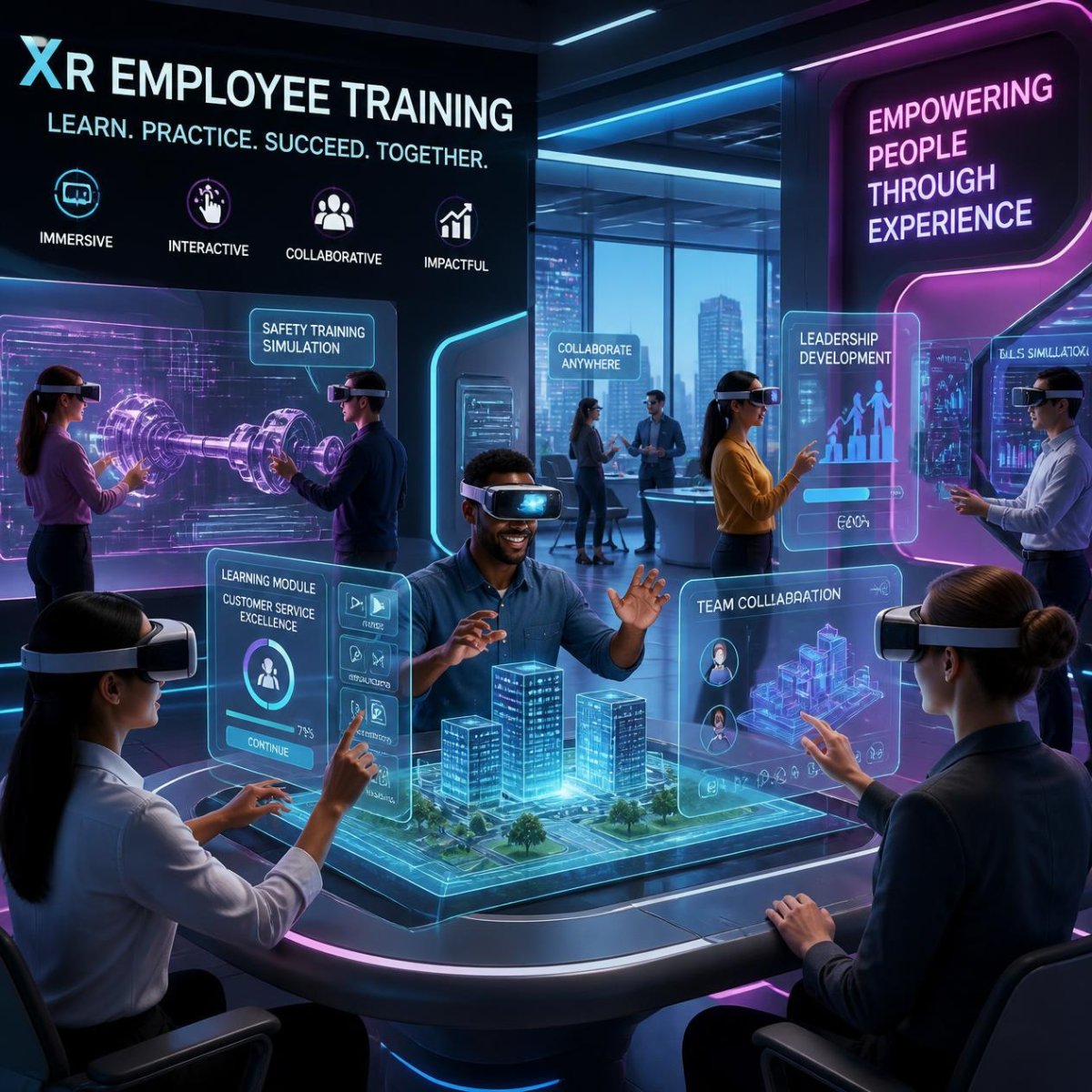 XR training simulations